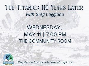 Learn About Titanic's Sinking At Middletown Library