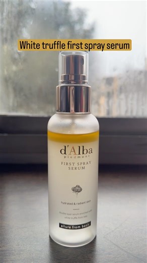 d’Alba first spray serum review #asmr #dalba #firstserumspray #serum #skincare #fyp #aesthetic