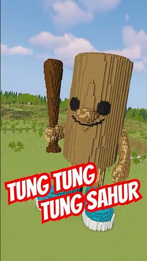 I Built Tung Tung Tung Sahur in Minecraft 💀🔥