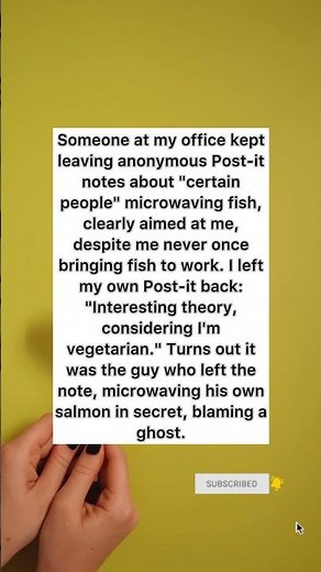 The Passive-Aggressive Post-it 🐟 #officehumor #petty #shorts