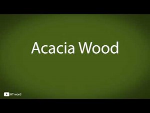 How to pronounce Acacia Wood (Minecraft items)