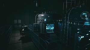 Futuristic lab with glowing tech and dark settings in advanced research