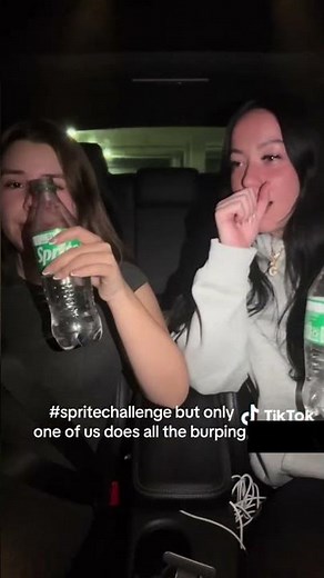 2 Girls, Sprite Burps #burpgirl #spritechallenge