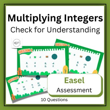 Multiplying Integers Check for Understanding | 7th Grade Math