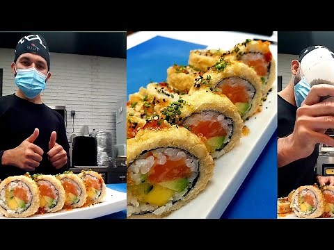 Fried Sushi II Deep Fried Tempura Sushi Roll by Sushi Man Santosh