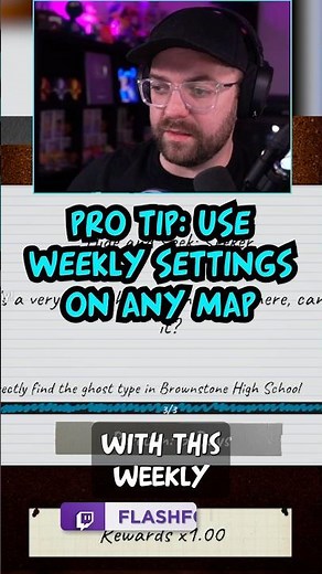 PRO TIP: USE WEEKLY SETTINGS ON ANY MAP ✅ | Phasmophobia #shorts
