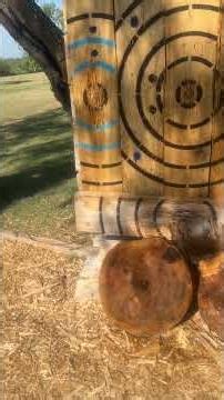 Axe throwing target board replacement and rounds added