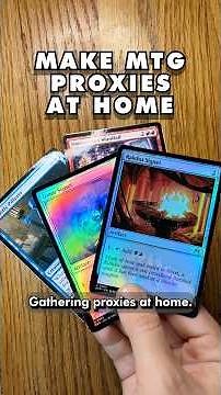 Make MTG Proxies at Home with me!