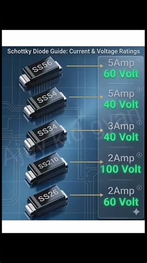 Schottky Diode Guide: Current & Voltage Ratings Explained! ⚡ #nn_electric_hobe