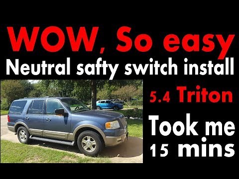 2003 Expedition Code 1702 705 Neutral safety switch install 5.4 easy fix