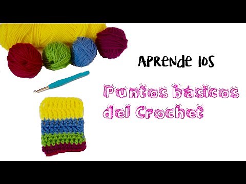 PUNTADAS BASICAS A CROCHET/ GANCHILLO (Para principiantes)