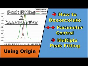 How to DECONVOLUTE XPS, XRD, Raman & Control Fitting Parameters (in Origin) #deconvolution #origin