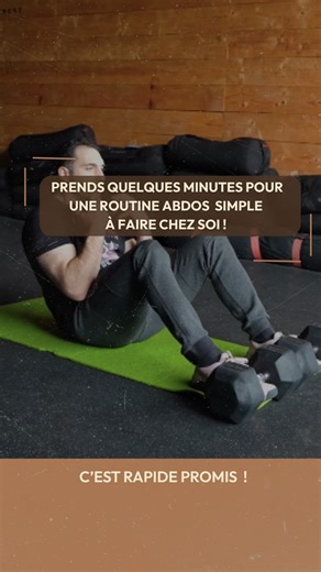 Krios : CrossFit & Hyrox à Bordeaux on Instagram: "Pour un travail efficace des abdos, fais 1 à 2 fois par semaine 🗓️ : 4 tours de : 🔹 15 à 20 crunch (sans que tes épaules touchent le sol) 🔹 20 russian twist (si possible avec les pieds décollés) 🔹 10 à 15 élévations jambes tendues (avec 1 haltère repoussé en permanence vers le haut et sans que tes épaules touchent le sol) 1’30 de récupération ⏱️ 👉 Like, abonne-toi 🔔 et commente 💬 si tu veux qu’on ajoute une routine lombaire afin d’avoir u