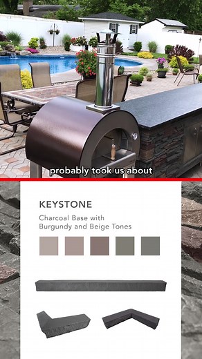 9.1K views | Cast from real stone and hand painted with a charcoal base with burgundy and beige tones. Any project is possible with our Keystone panels. | GenStone | Facebook