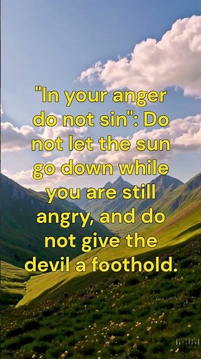 Do Not Let Your Anger Control You | Ephesians 4:26-27 Wisdom