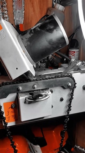 Chainsaw Chain Sharpening Work Tool with Grinding Machine #worktool
