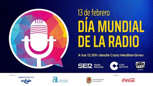 La SER, Onda Cero y COPE celebran el Día Mundial de la Radio con un programa conjunto desde Casa Mediterráneo