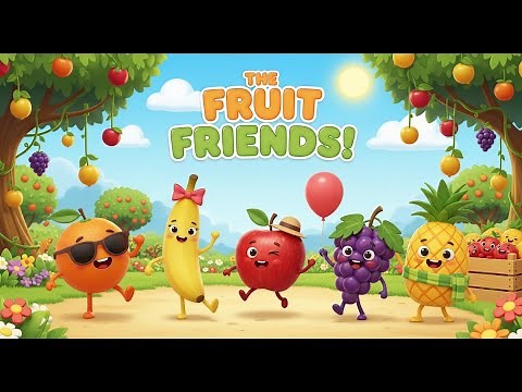 🍎 The Fruit Friends | Learn About Fruits with Fun Songs! | Super Kids Songs