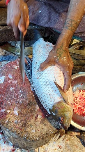 Amazing Rohu Fish Cutting 🔥 Perfect Rohu Cutting Skills | #shorts