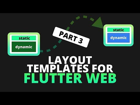 Template Layouts and Navigation for Flutter Web - Flutter Web Part 3