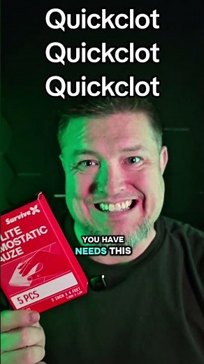 Powdered quick clot is not the only thing you can use to stop bleeding impregnated