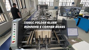 ROLAM Auto-Lock Bottom Pre-folding 1100mm Folder Gluer Folding Gluing Machine with Inspection 1100-LC-F-G