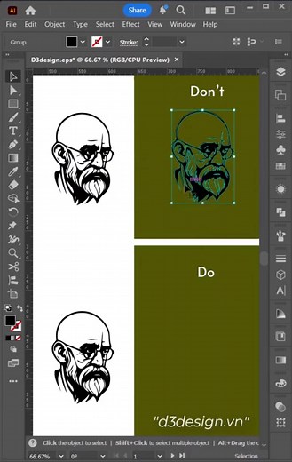 Perfect working trick🥰 #design #illustrator | Graphics World