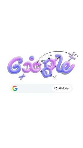 Google on Instagram: "A twisted ladder that holds the code of life. 🧬 Today's #GoogleDoodle celebrates DNA's double helix structure. Dive deeper with AI Mode."