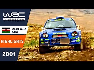 Safari Rally Kenya 2001 Highlights with CRASHES, Roadside Repairs, Watersplashes and MUD!
