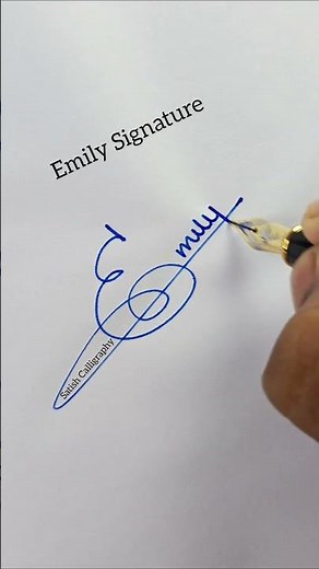 Emily Signature | Signature | How to sign letter e | E Signature Style | Sign e #signature #shorts