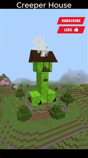 Creeper House at Minecraft