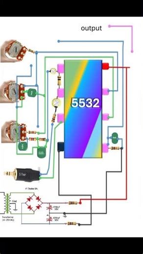 555 ic bass treble mid circuit diagram