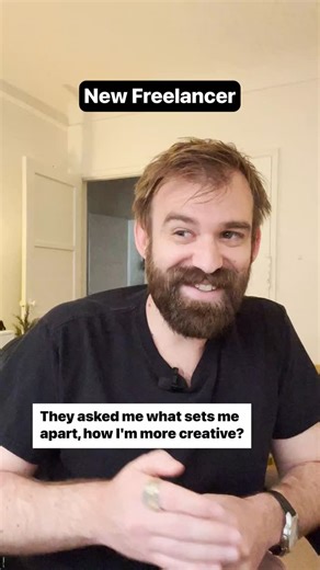 Jamie • Business of Freelance on Instagram: "When clients ask about your creativity, emphasize that effectiveness is your main goal. While valuing creativity, explain how it is driven by understanding and meeting their goals. Highlight the importance of collaboration and flexibility in order to meet client expectations. Aim to deliver creative solutions that not only look good, but also achieve objectives."