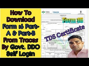 How to Download Form 16 Part A & Part B From Traces (In Hindi) ट्रेस से फॉर्म 16 कैसे डाउनलोड करें।