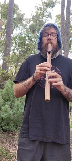 Walnut flute, F 440hz