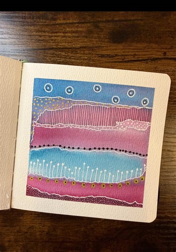 Tag 8 meines Aquarell-Büchleins: Nicht perfekt. Echt.🎨 #aquarellepainting #creativ #arttiktok #watercolors #paintings