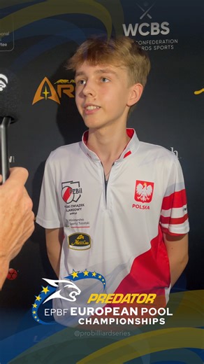 4.6K views · 45 reactions | Jakub Chrobot has earned his place in the quarter finals of the 9-Ball event! | Predator Pro Billiard Series | Facebook