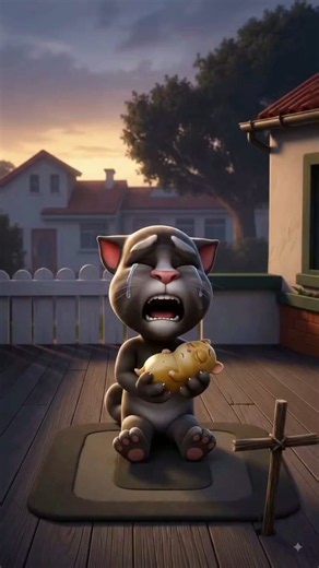 Talking Tom Crying his pet🥺💔#shorts