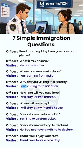7 simple immigration questions can help you speak with confidence! | English Speaking Practice