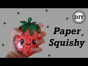 Strawberry Paper Squishy - DIY