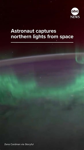 An astronaut aboard the International Space Station captured a stunning time lapse of aurora borealis as it lit up the skies above North America from Nov. 9-15. https://abcnews.link/qverg6y | ABC News