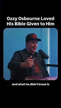 Ozzy Osbourne Loved His Bible Given to Him