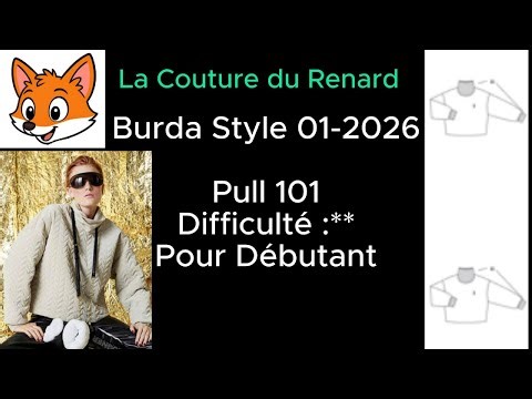 Tuto couture : le pull 101 #burdastyle (janvier 2026) – Spécial #débutant #couture