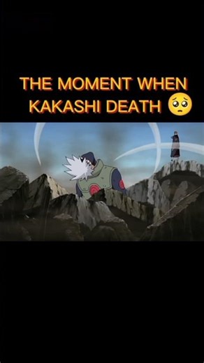The moment when Kakashi death