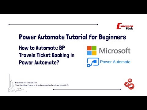 7: How to Automate BP Travels Ticket Booking in Power Automate? | Practical Exercise with Variables