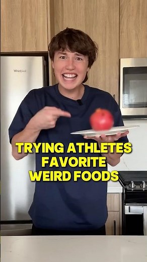 Owen tries NFL players weird foods 😵‍💫 #shorts