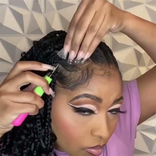 Goddess box braids crochet hair, how to insatll it #eeryahair #hairtutorial