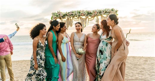 This Couple's Viral Color Palette Wedding Dress Code Is Dividing the Internet