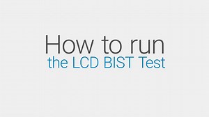 如何執行 LCD BIST，查看是否有影像失真問題
