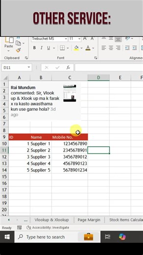 What is the Difference between Vlookup and Xlookup #learnontiktok #viralvideotiktok #excelpointnepal #edutok #shorts #exceltips #advancedexcelinnepal #excel #free #office #ExcelShortcuts #ExcelTips #LearnExcel #ExcelForBeginners #ExcelCommands #ExcelPointNepal #ExcelTraining Vlookup vs Xlookup, Difference between Vlookup and Xlookup, Excel tutorial, Excel basics, Excel advanced, Vlookup tutorial, Xlookup tutorial, Excel for beginners, Excel data analysis, Learn Excel, Excel Point Nepal, Excel sk